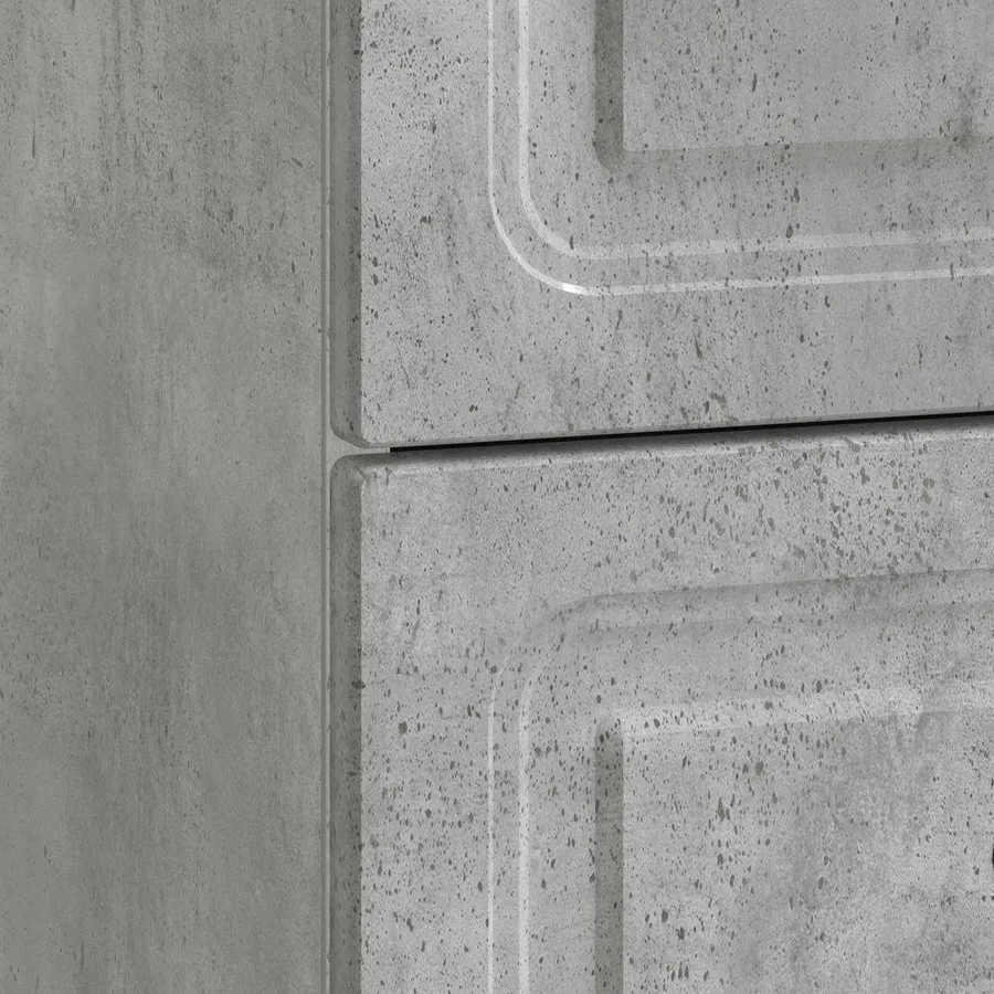 Cabinet de chevet 2 pcs Gris béton 43 x 34,5 x 44,5 cm - 8