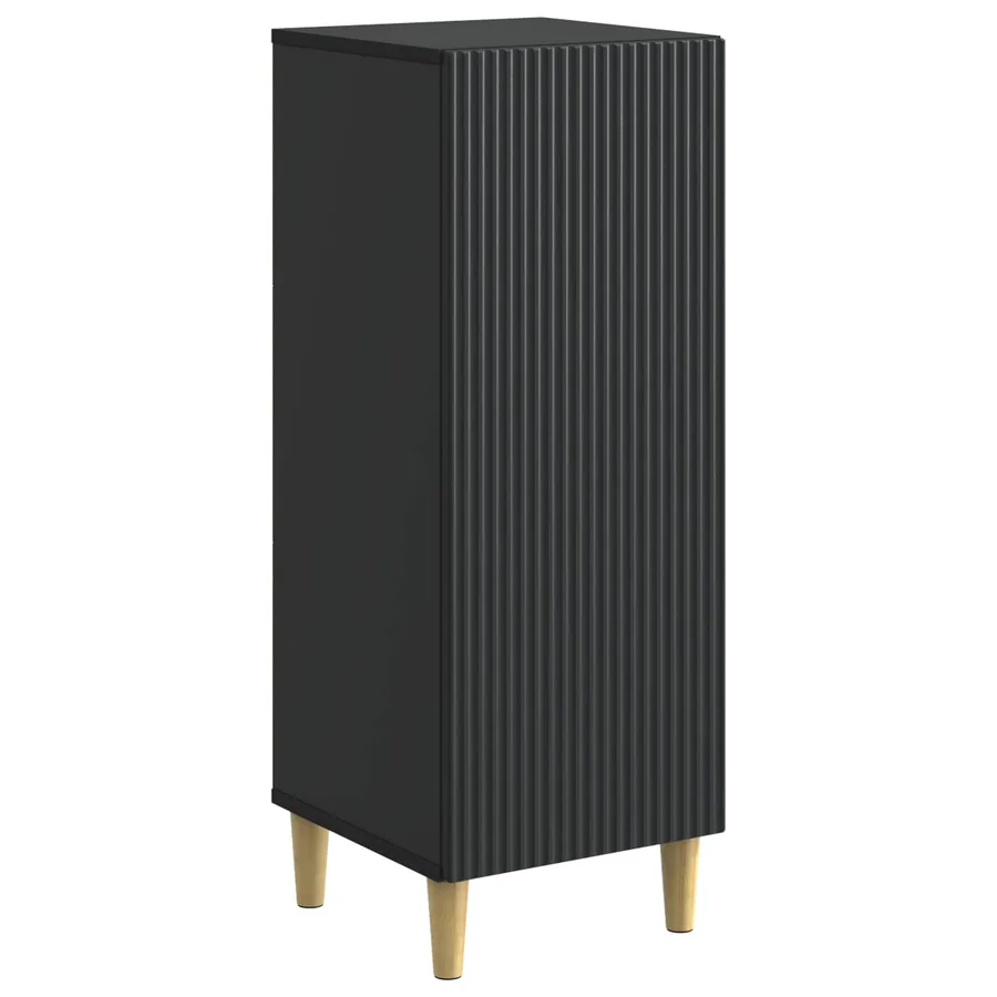 Buffet Noir 33 x 34,5 x 90 cm Bois d'ingénierie - 2