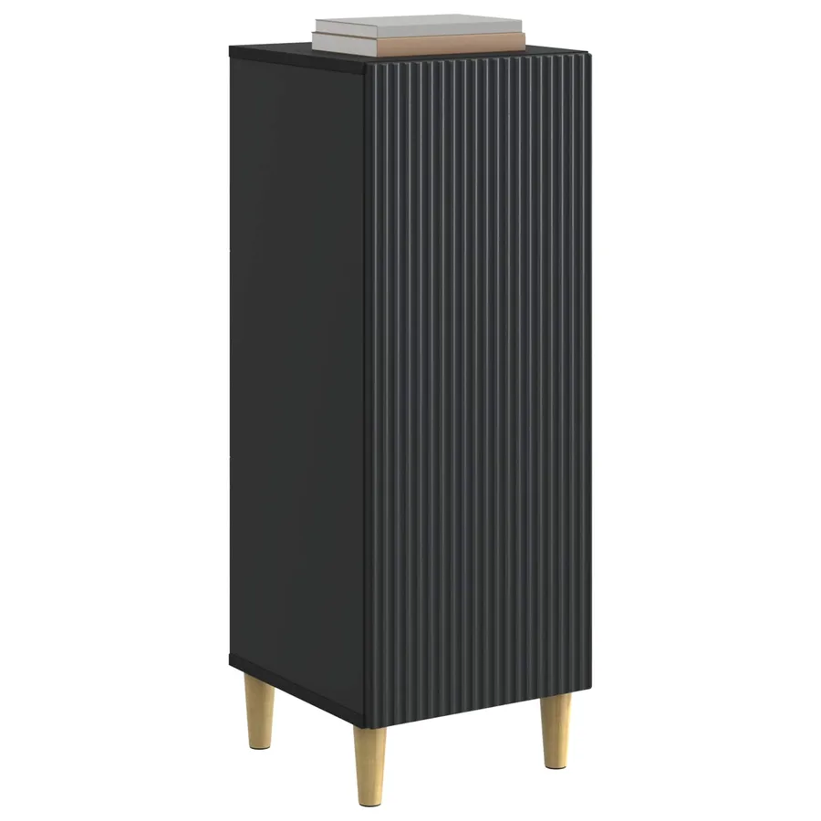 Buffet Noir 33 x 34,5 x 90 cm Bois d'ingénierie - 3