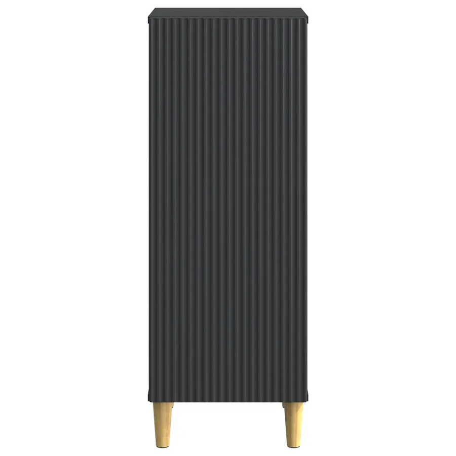 Buffet Noir 33 x 34,5 x 90 cm Bois d'ingénierie - 6