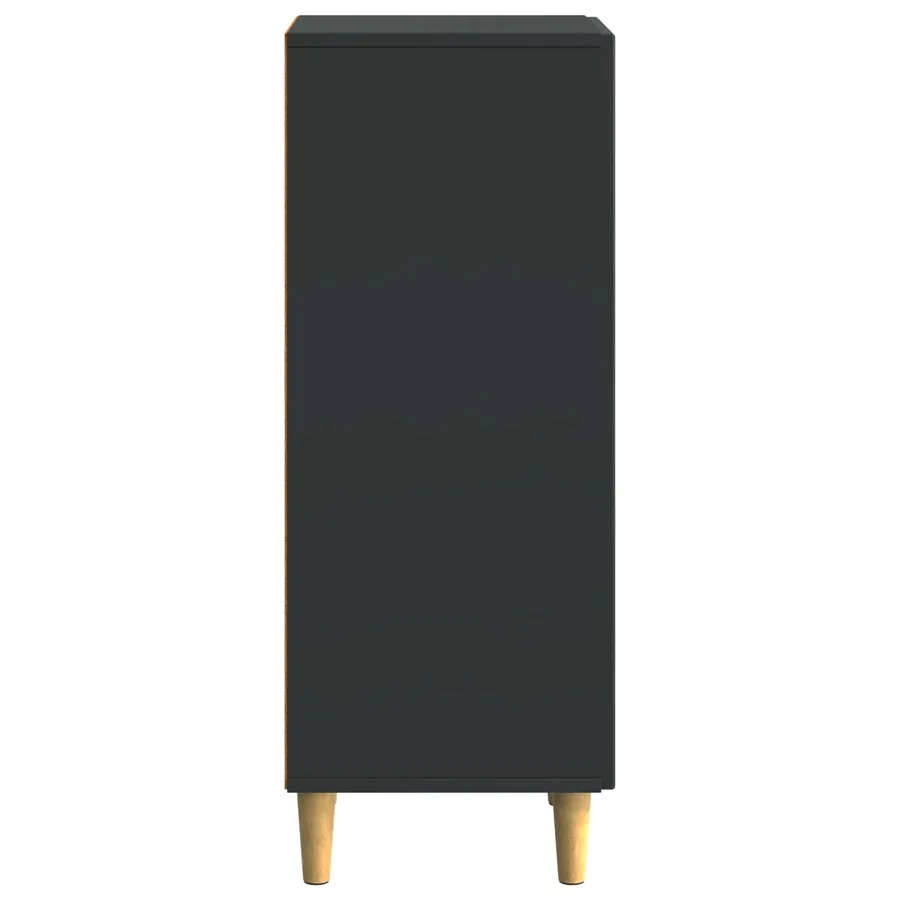 Buffet Noir 33 x 34,5 x 90 cm Bois d'ingénierie - 7