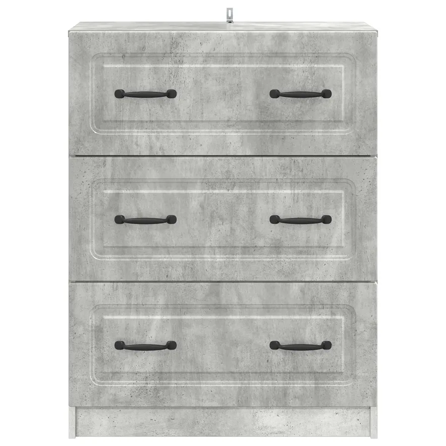 Armoire à tiroirs Gris béton 66 x 34,5 x 87 cm - 6
