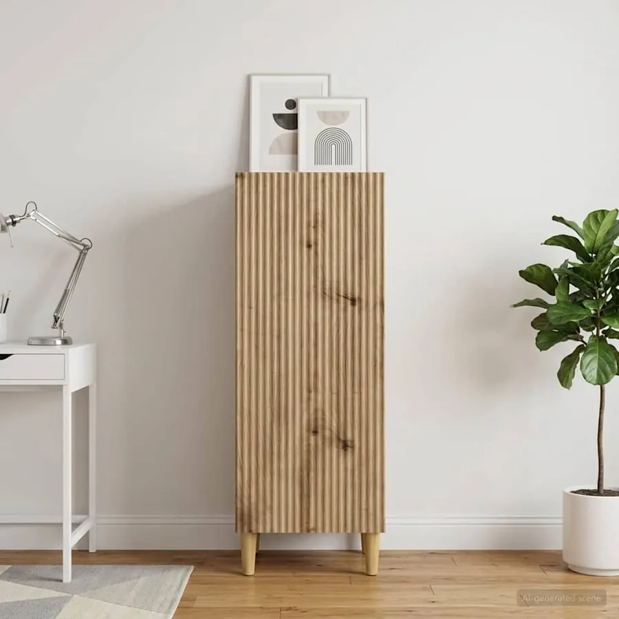 Buffet Chêne artisanal 33 x 34,5 x 90 cm Bois d'ingénierie