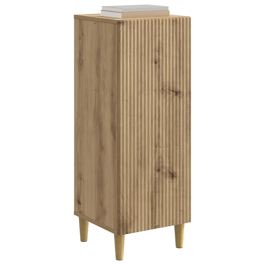 Buffet Chêne artisanal 33 x 34,5 x 90 cm Bois d'ingénierie - 3