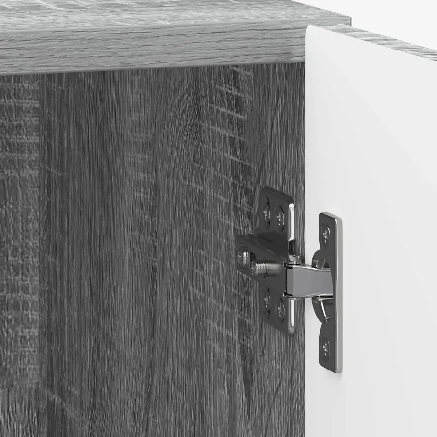 Cabinet de chevet Sonoma gris 43 x 34,5 x 50 cm - 9