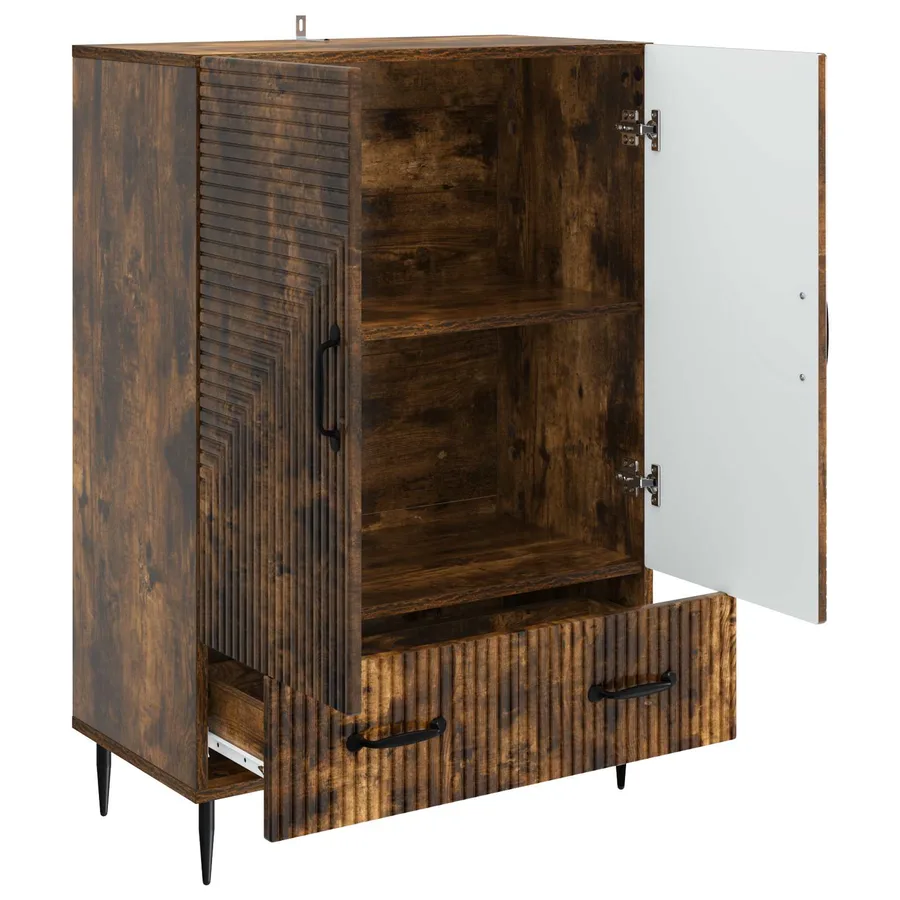 Buffet Chêne fumé 66 x 34,5 x 95 cm Bois d'ingénierie - 4