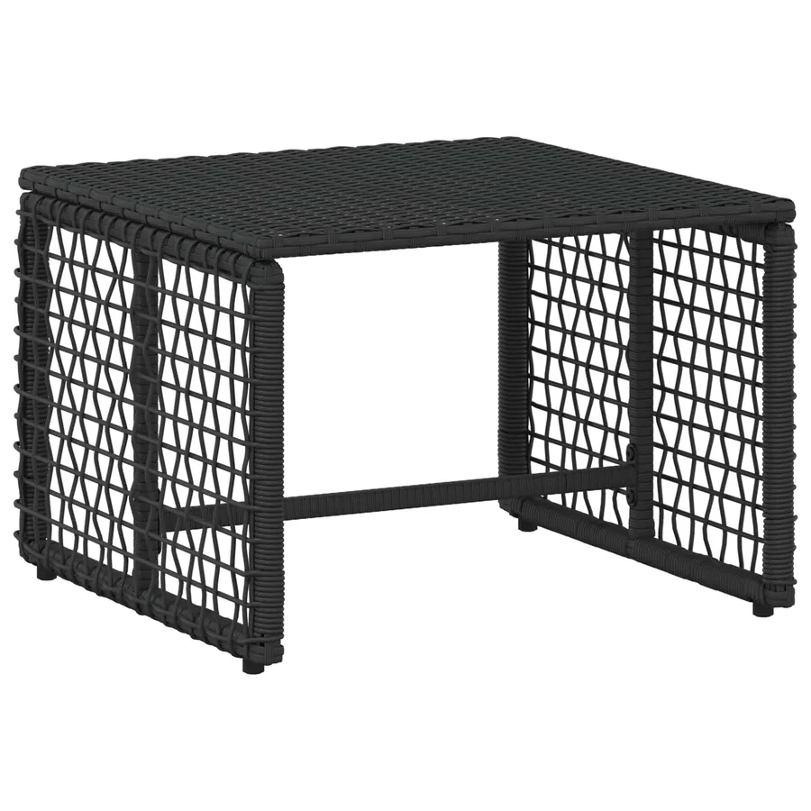 Ensemble de meubles d'extérieur 5 pcs Noir et Blanc - 5