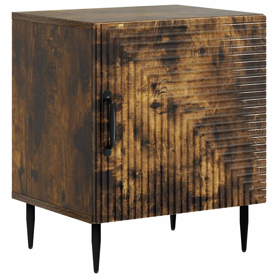 Cabinet de chevet Chêne fumé 43 x 34,5 x 50 cm - 2