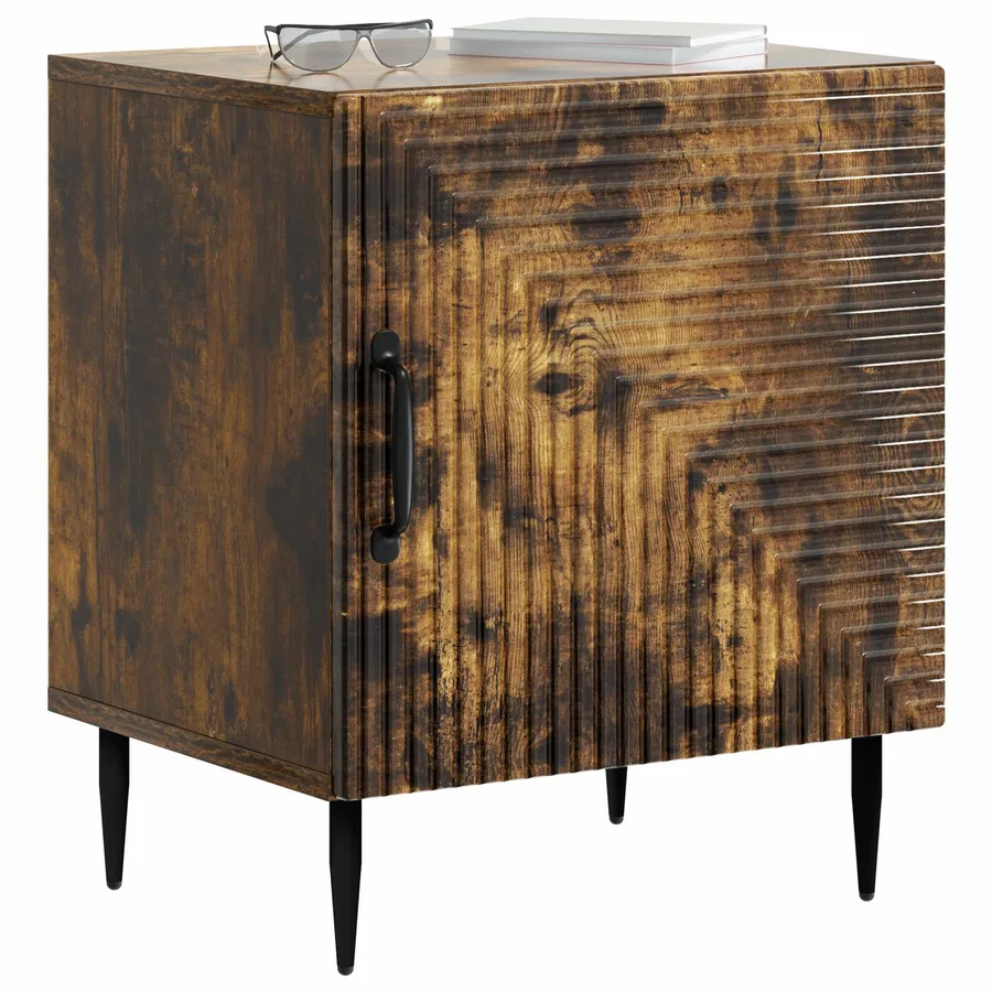 Cabinet de chevet Chêne fumé 43 x 34,5 x 50 cm - 3