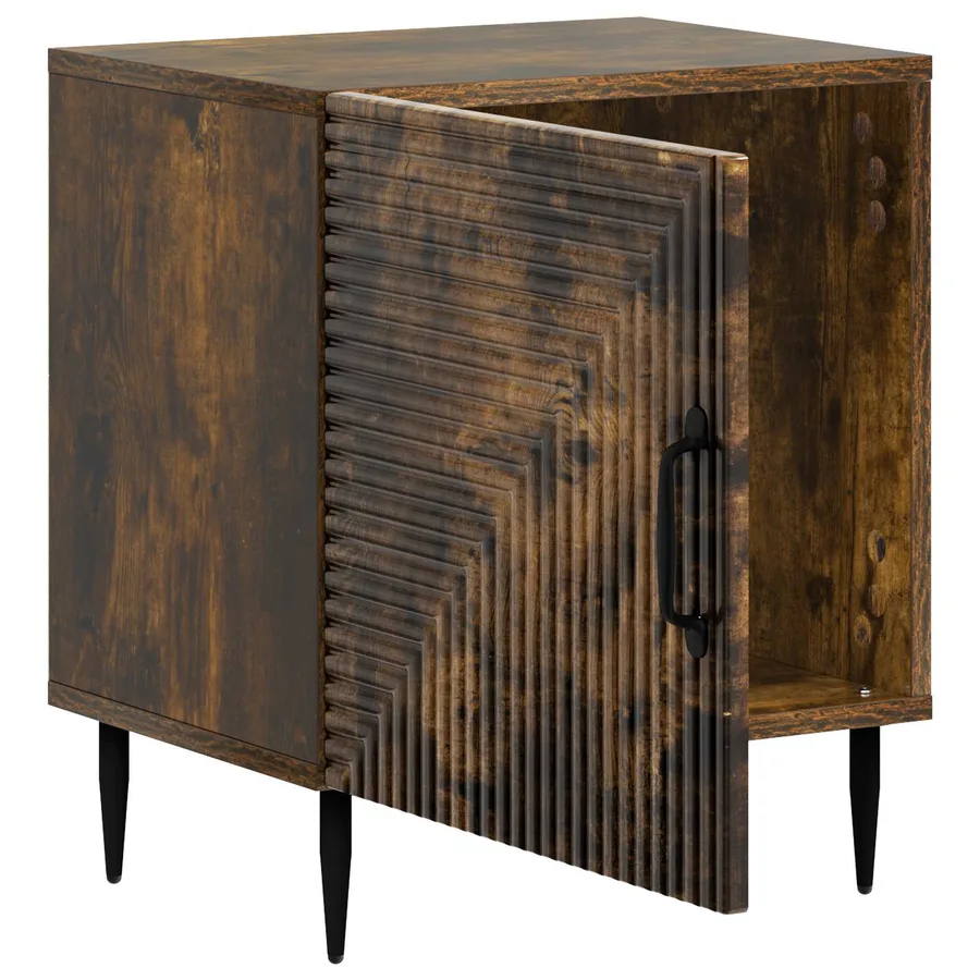 Cabinet de chevet Chêne fumé 43 x 34,5 x 50 cm - 4