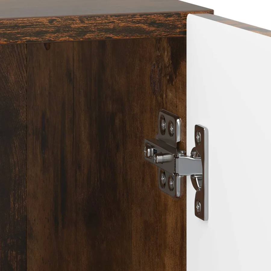 Cabinet de chevet Chêne fumé 43 x 34,5 x 50 cm - 9