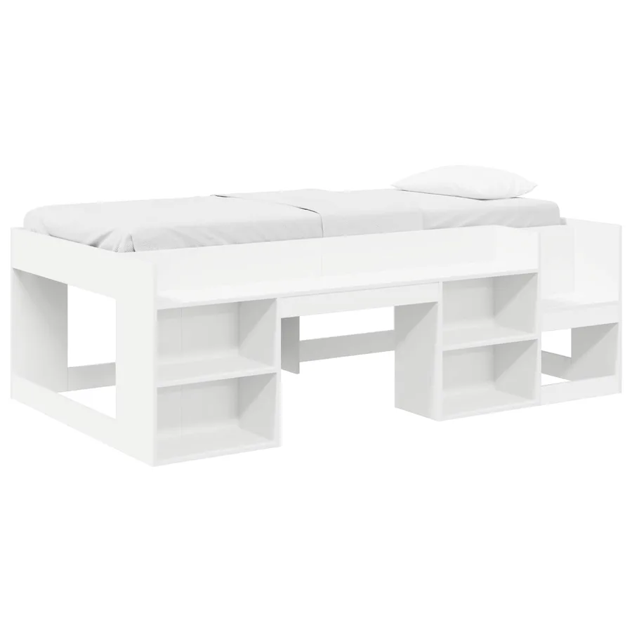Cadre de lit pour enfants avec rangement Blanc 90 x 190 cm - 2