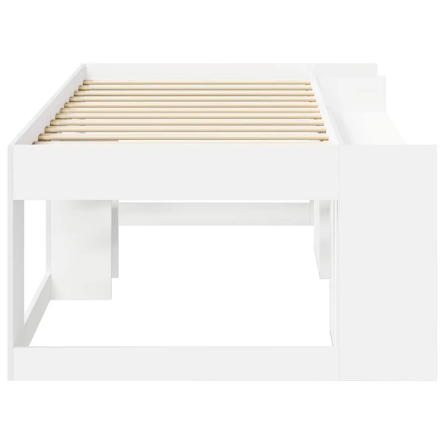 Cadre de lit pour enfants avec rangement Blanc 90 x 190 cm - 4