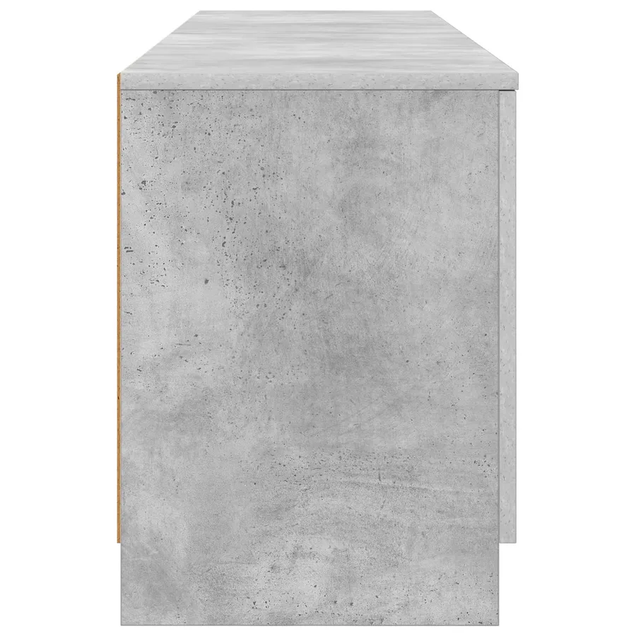 Armoire de rangement pour lit mezzanine 2 pc Gris béton - 6