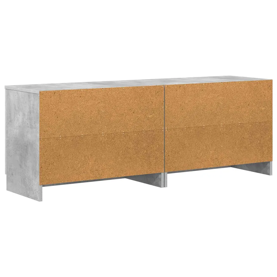 Armoire de rangement pour lit mezzanine 2 pc Gris béton - 7