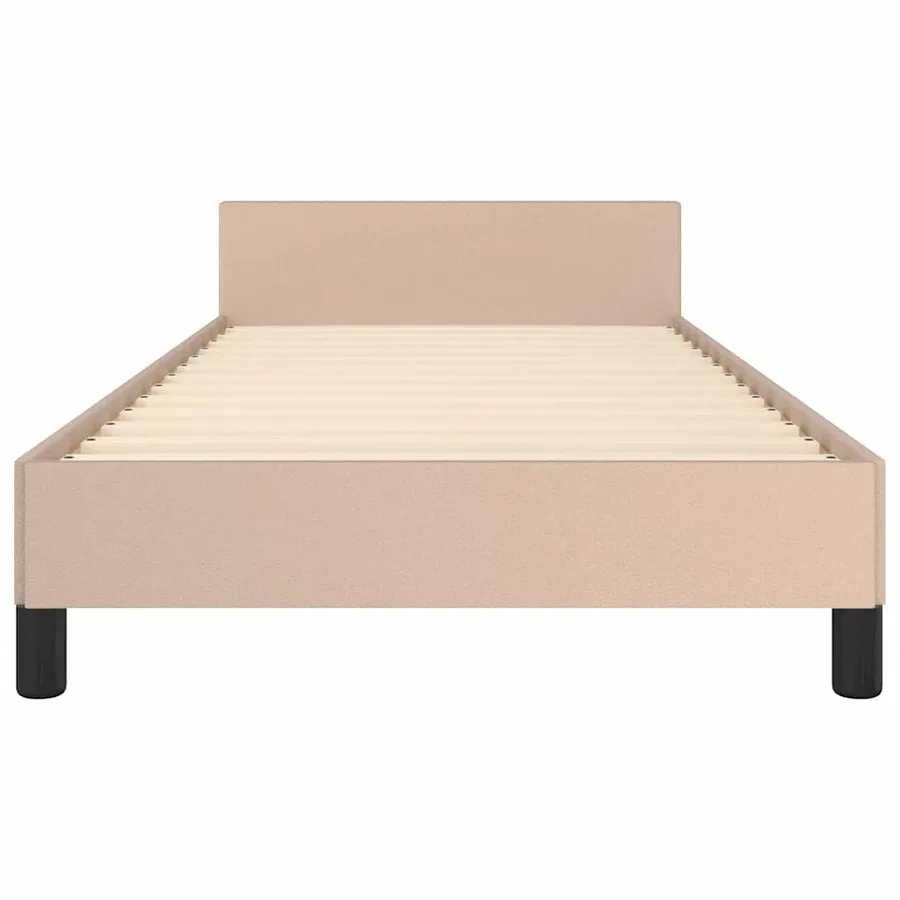 Cadre de lit avec tête de lit sans matelas cappuccino 90x200 cm - 5