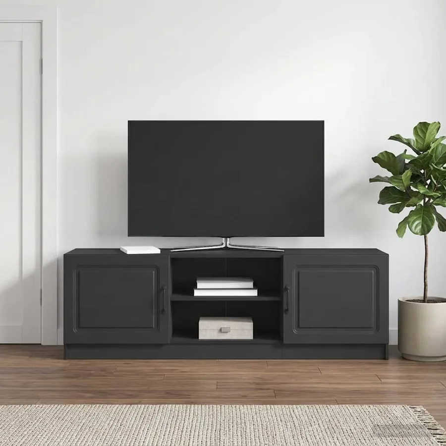 Meuble TV Noir 150 x 31 x 47 cm Bois d'ingénierie