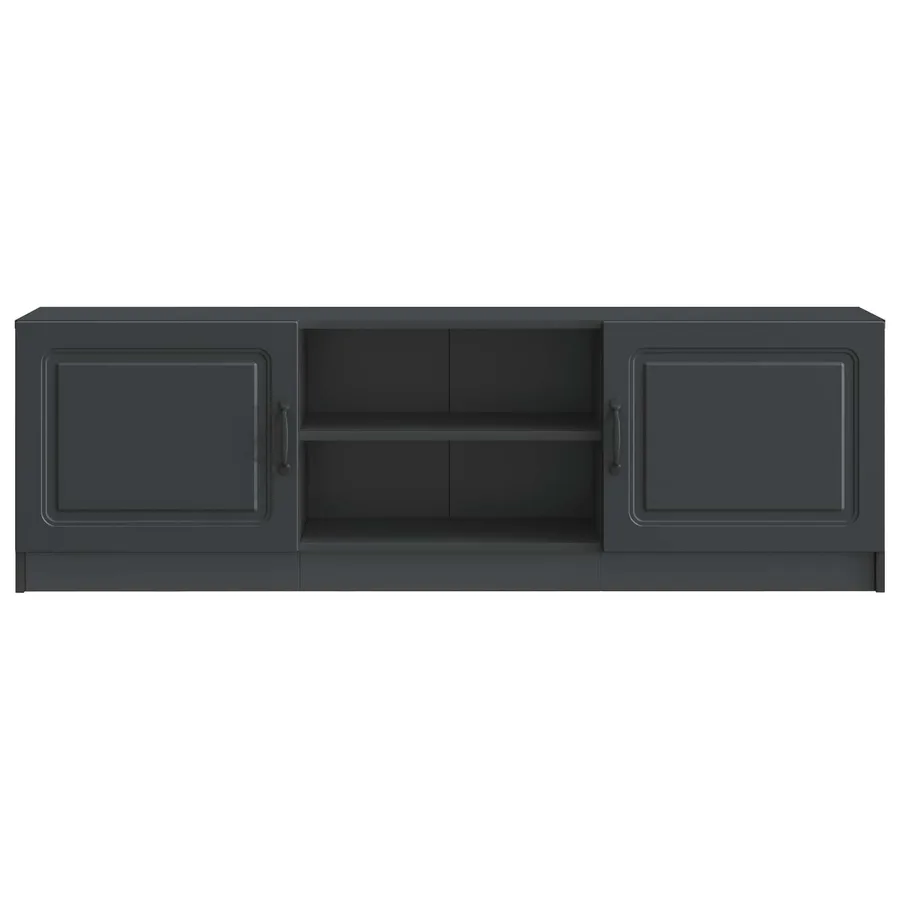 Meuble TV Noir 150 x 31 x 47 cm Bois d'ingénierie - 6