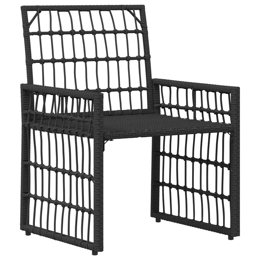 Ensemble de meubles d'extérieur 3 pcs Noir et Gris foncé - 6