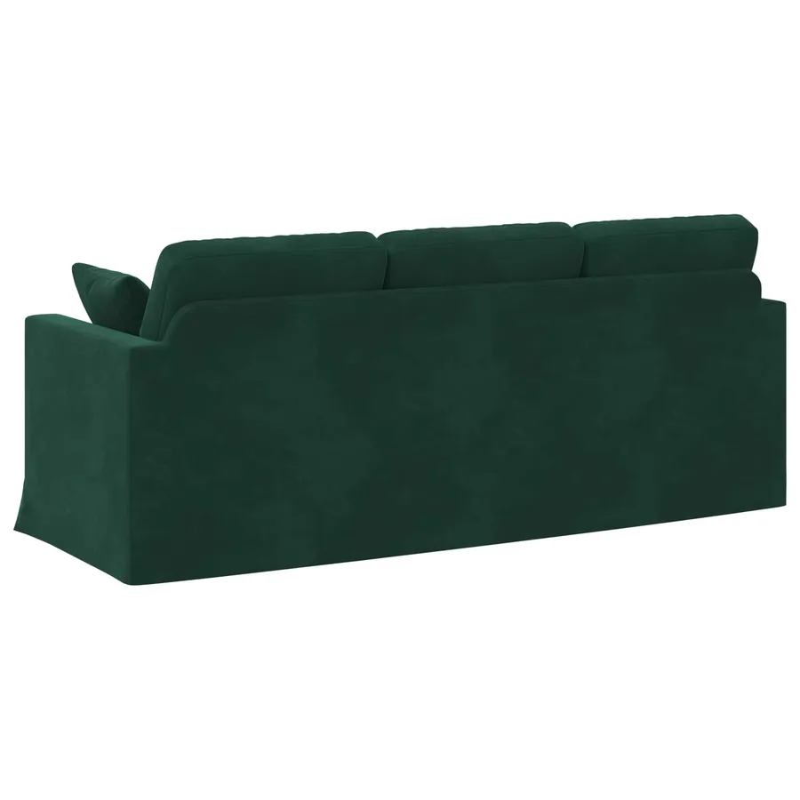 Canapé Vert foncé 198 x 78 x 80 cm Velours - 6