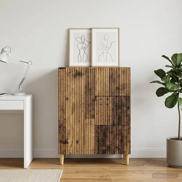 Buffet Bois ancien 66 x 34,5 x 90 cm Bois d'ingénierie