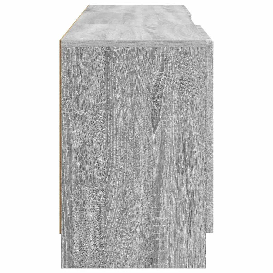 Meuble TV Sonoma gris 150 x 31 x 47 cm Bois d'ingénierie - 7