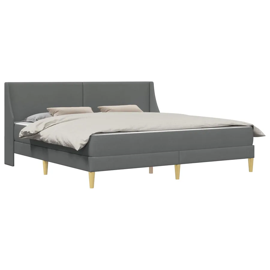 Cadre de lit avec matelas avec tête de lit Polyester - 2