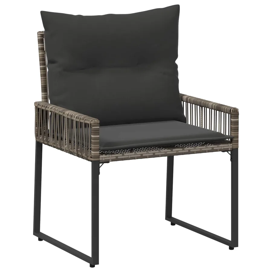 Ensemble de meubles d'extérieur 11 pcs Gris et Gris foncé - 5