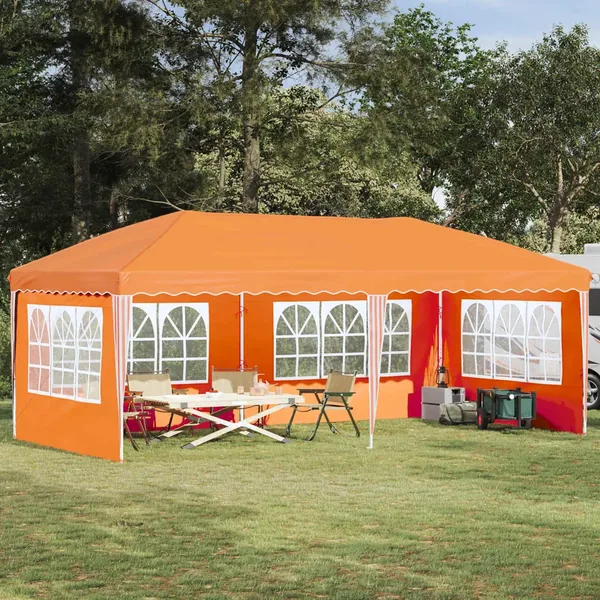 Tente de fête pop-up 575 x 289 x 245 cm Orange