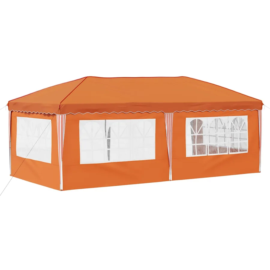 Tente de fête pop-up 575 x 289 x 245 cm Orange - 7