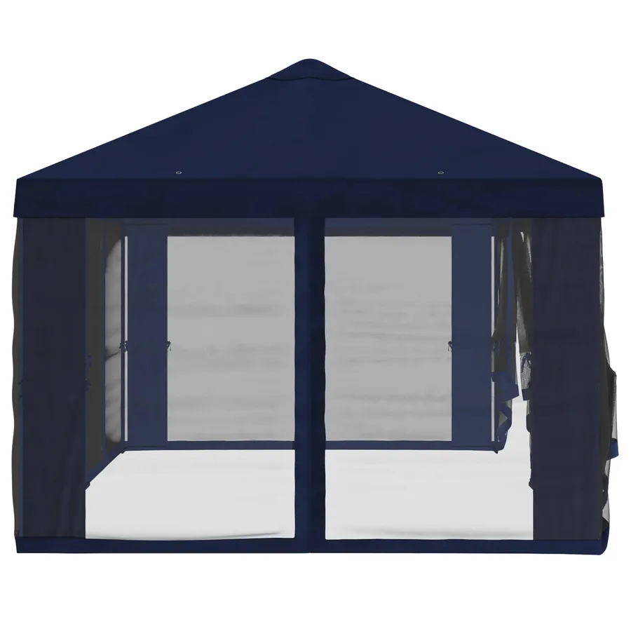 Housse de tonnelle avec murs latéraux 6 x 3 m Bleu Polyester - 6