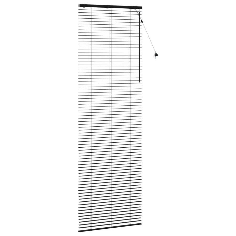 Store Vénitien Noir 85 x 250 cm 35 mm Bois de paulownia massif - 3