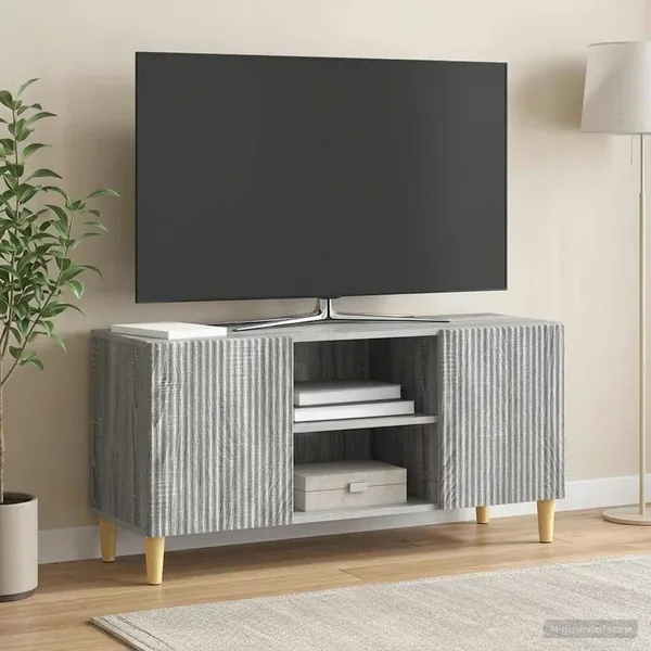 Meuble TV Sonoma gris 102 x 34,5 x 50 cm Bois d'ingénierie