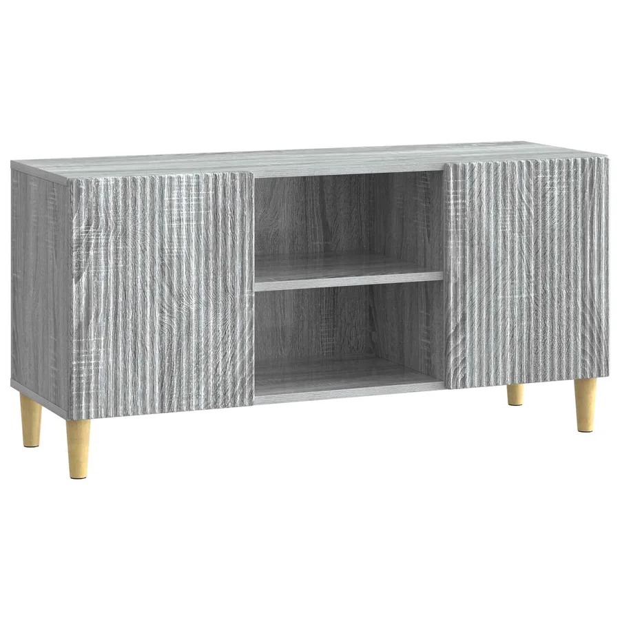 Meuble TV Sonoma gris 102 x 34,5 x 50 cm Bois d'ingénierie - 2