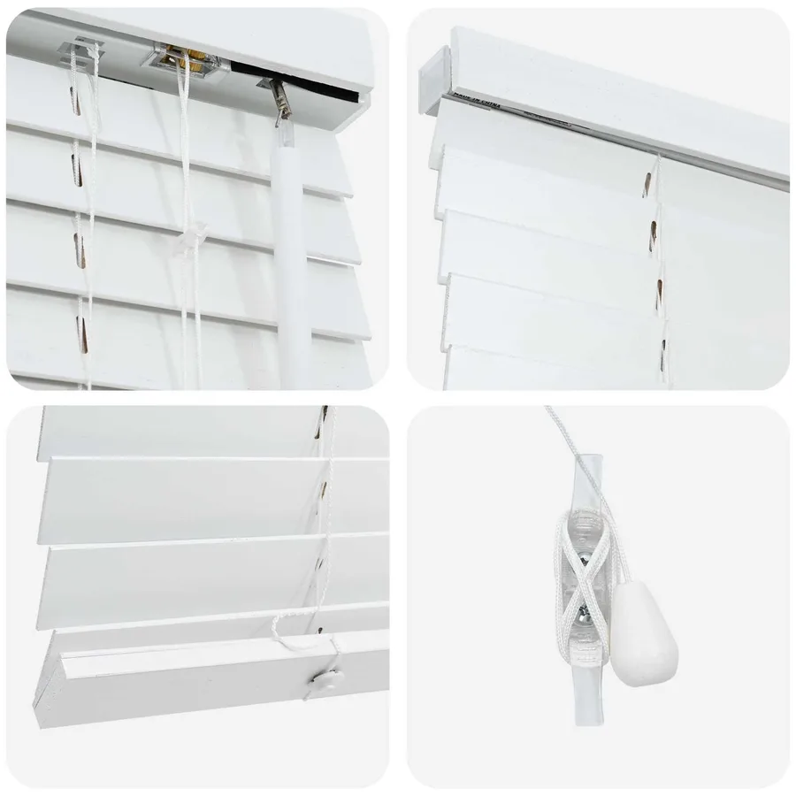 Store Vénitien Blanc 145 x 130 cm 35 mm - 5