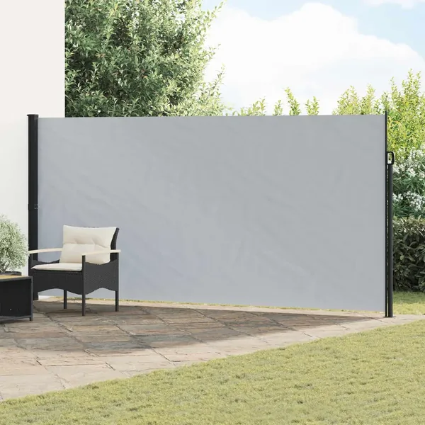 Store latéral rétractable Gris 600 x 220 cm Polyester