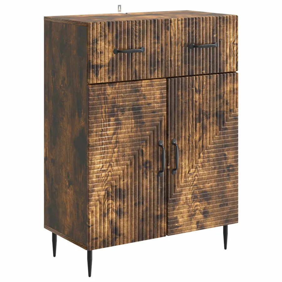 Buffet Chêne fumé 66 x 34,5 x 89,5 cm Bois d'ingénierie - 2