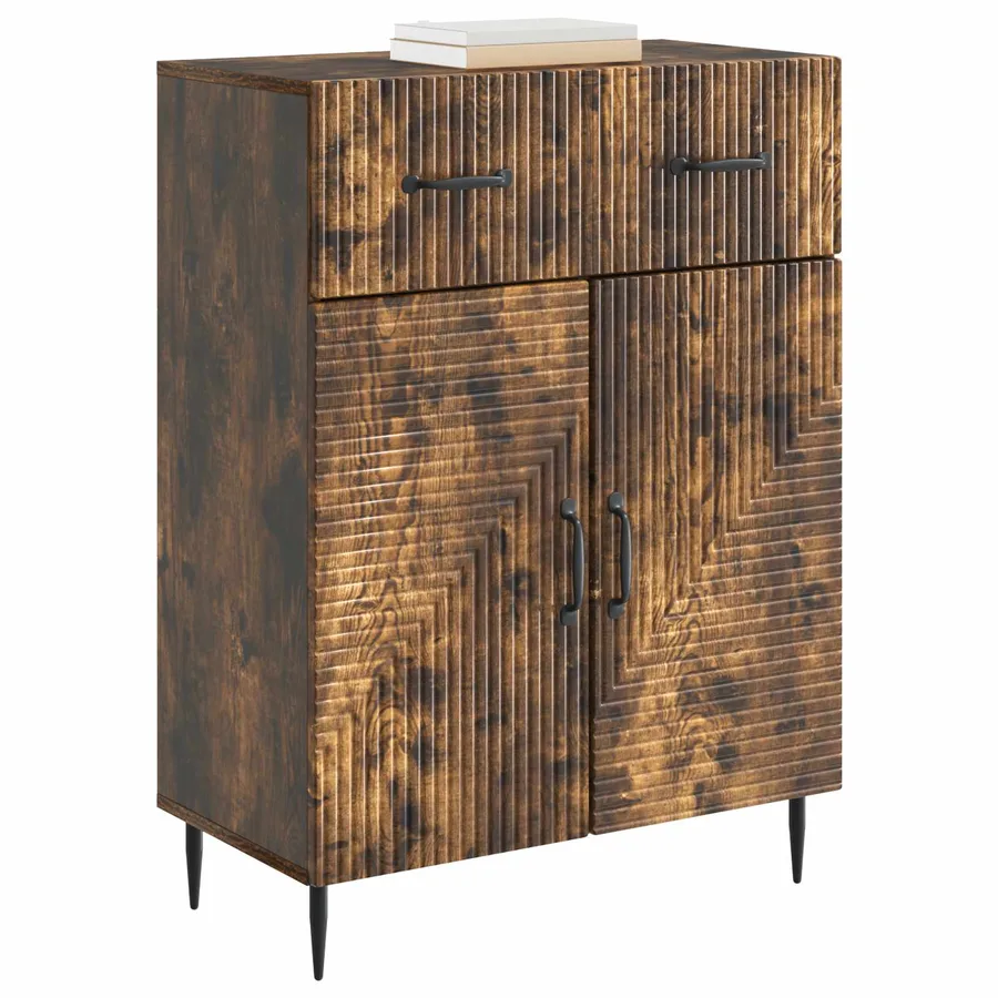 Buffet Chêne fumé 66 x 34,5 x 89,5 cm Bois d'ingénierie - 3