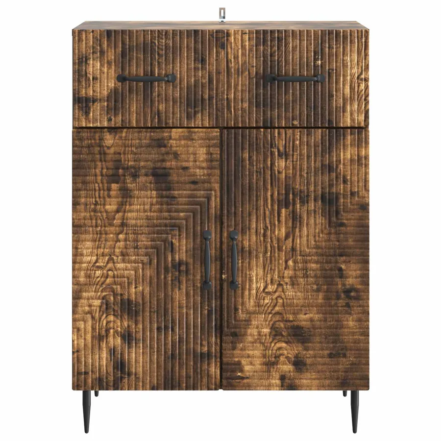 Buffet Chêne fumé 66 x 34,5 x 89,5 cm Bois d'ingénierie - 6