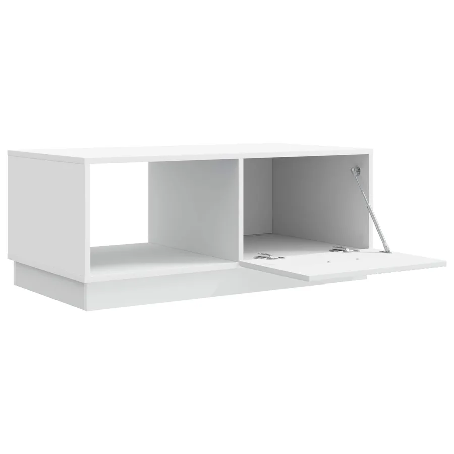 Table basse Blanc 90 x 50 x 37 cm Bois d'ingénierie - 4