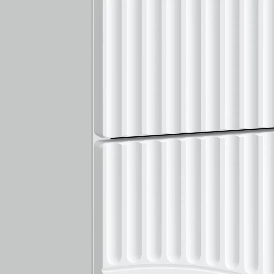 Cabinet de chevet avec tiroir 2 pcs Blanc 43 x 34,5 x 44,5 cm - 8