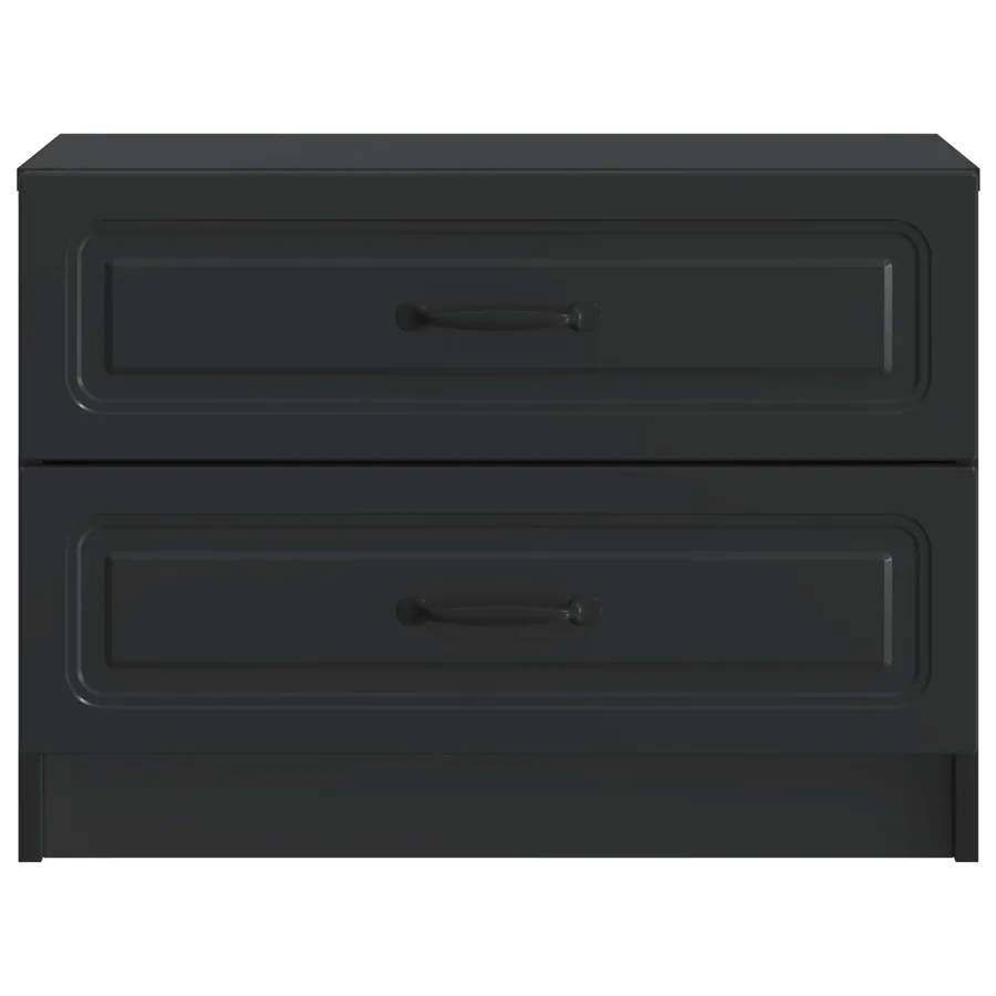 Cabinet de chevet Noir 62 x 34,5 x 44,5 cm Bois d'ingénierie - 5