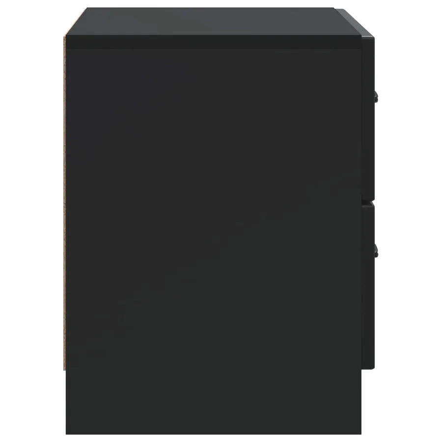 Cabinet de chevet Noir 62 x 34,5 x 44,5 cm Bois d'ingénierie - 6