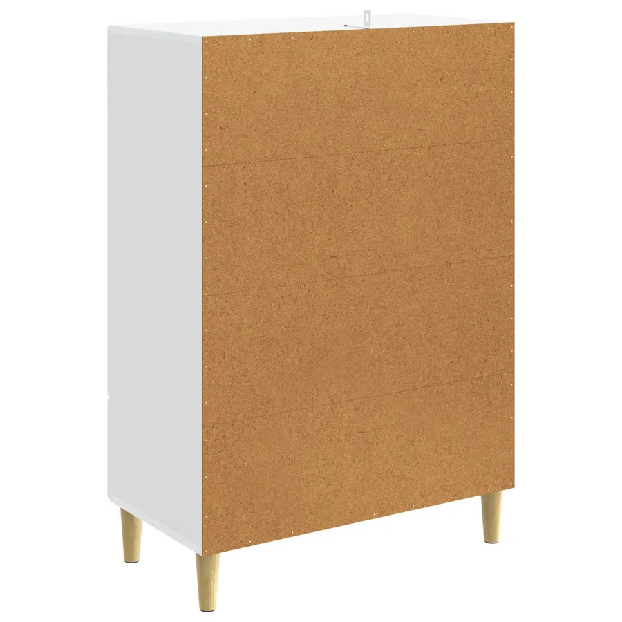 Buffet Blanc 66 x 34,5 x 95 cm Bois d'ingénierie - 7