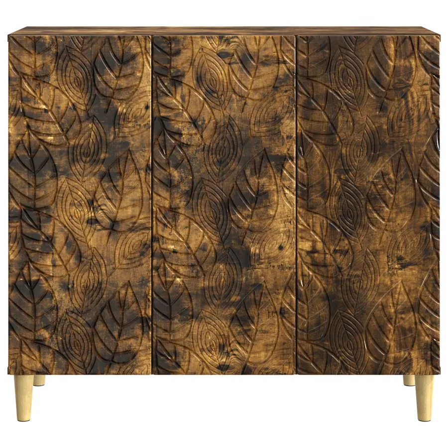 Buffet Chêne fumé 89 x 34,5 x 80 cm Bois d'ingénierie - 5