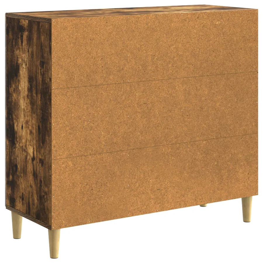 Buffet Chêne fumé 89 x 34,5 x 80 cm Bois d'ingénierie - 7