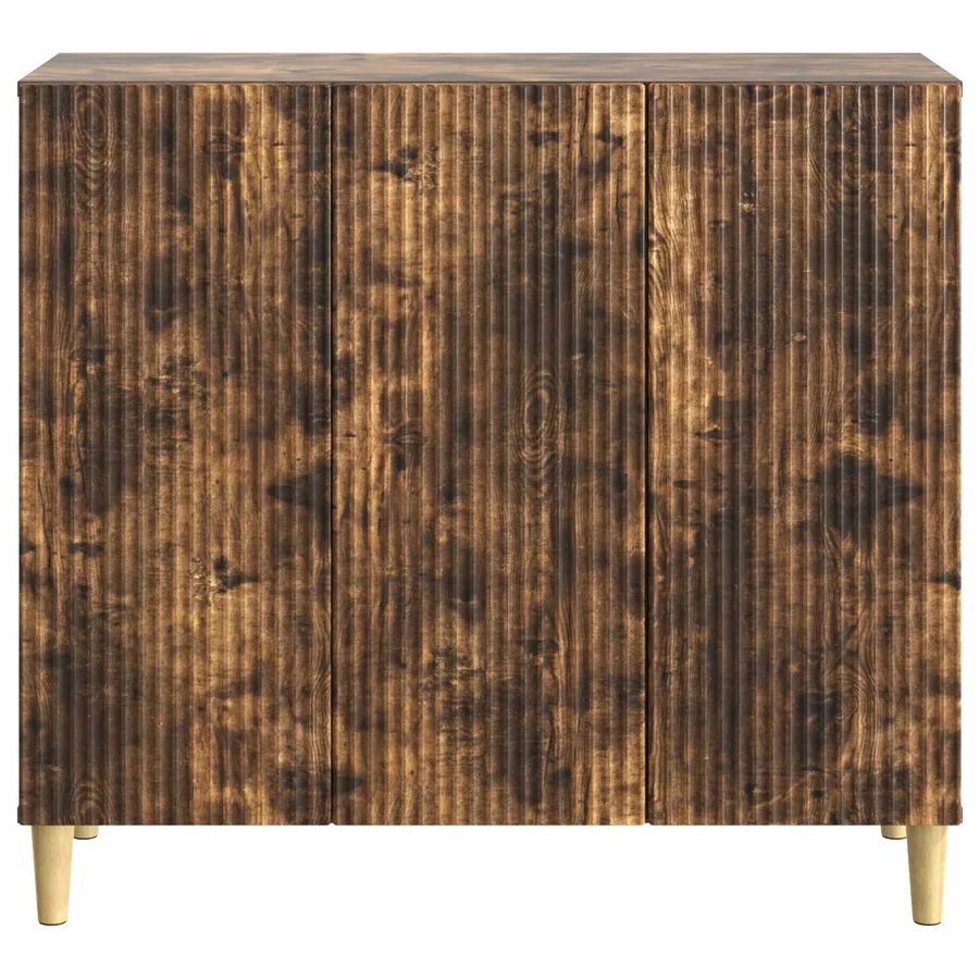 Buffet Chêne fumé 89 x 34,5 x 80 cm Bois d'ingénierie - 6