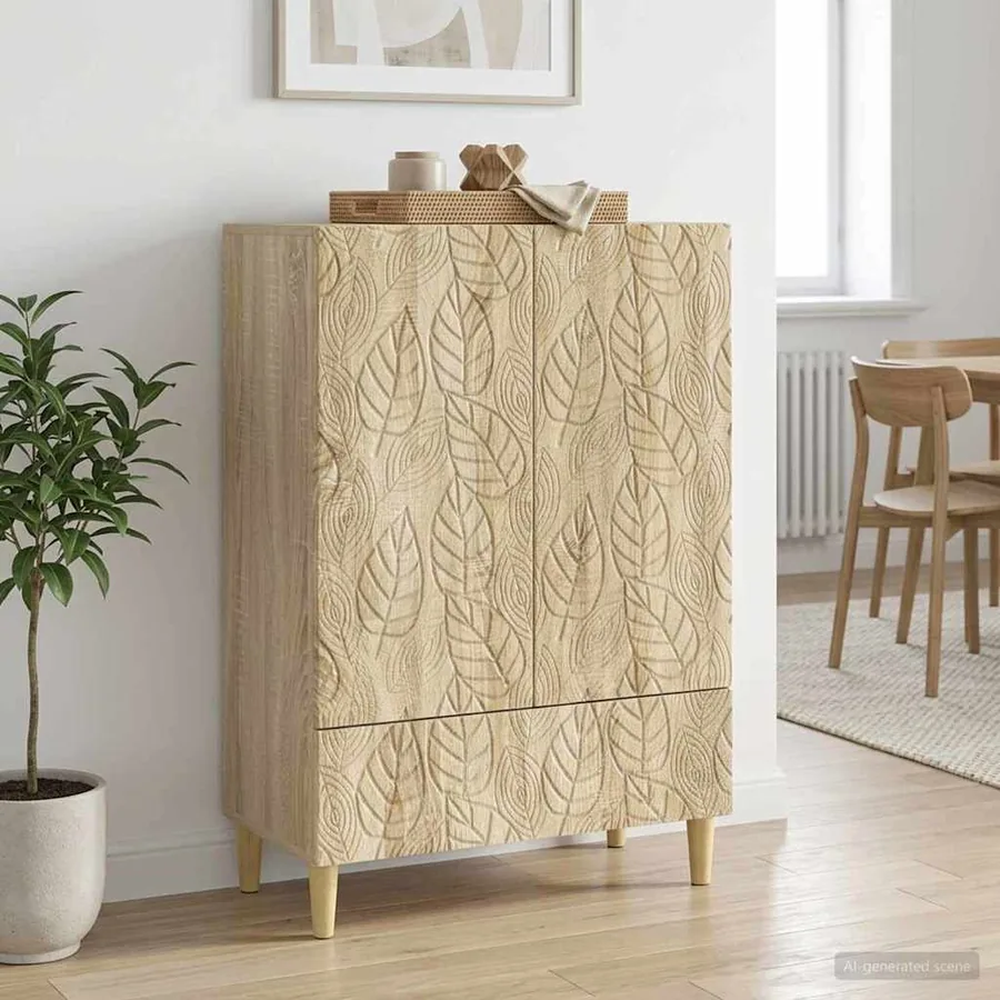 Buffet Chêne Sonoma 66 x 34,5 x 95 cm Bois d'ingénierie