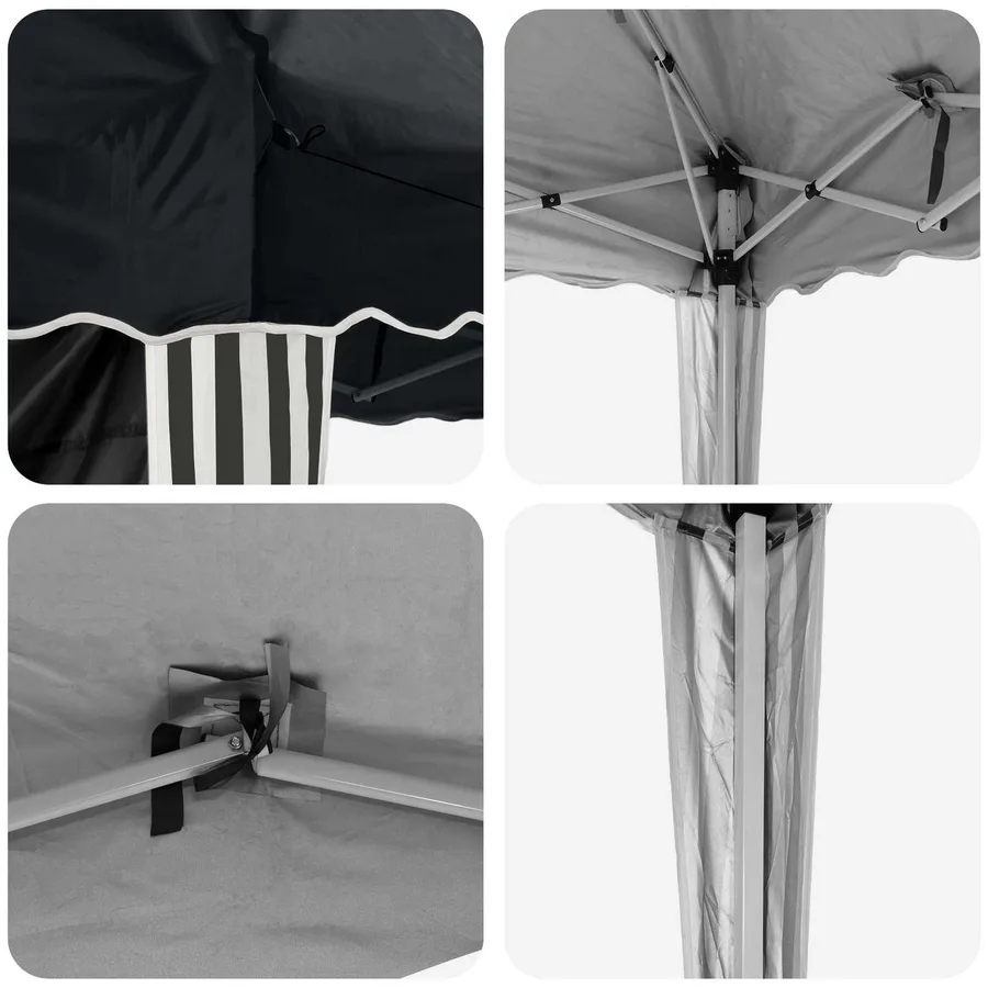 Tente de fête pop-up 575 x 289 x 245 cm Anthracite - 10