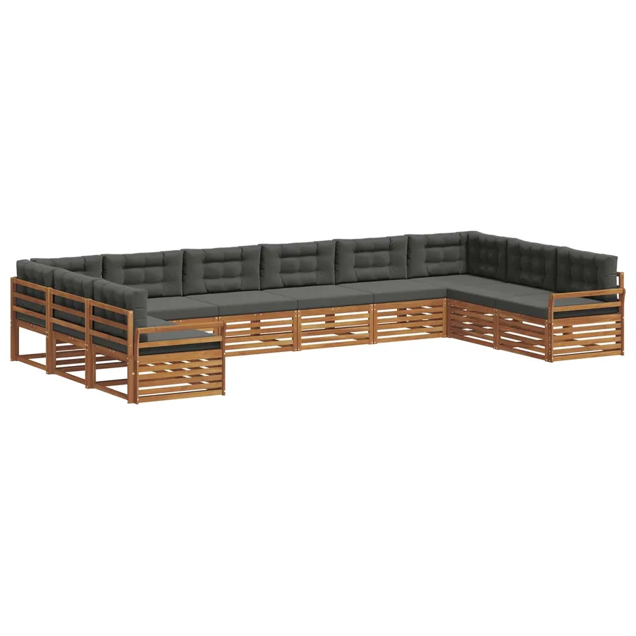 Ensembles de canapés 7 pc Naturel et Anthracite - 2